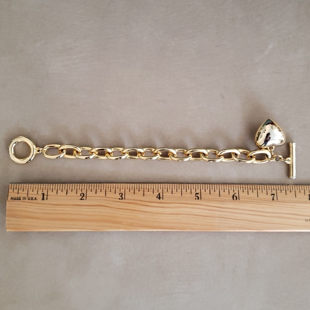 VTG Joan Rivers GP heart/toggle link bracelet - Picture 5 of 6